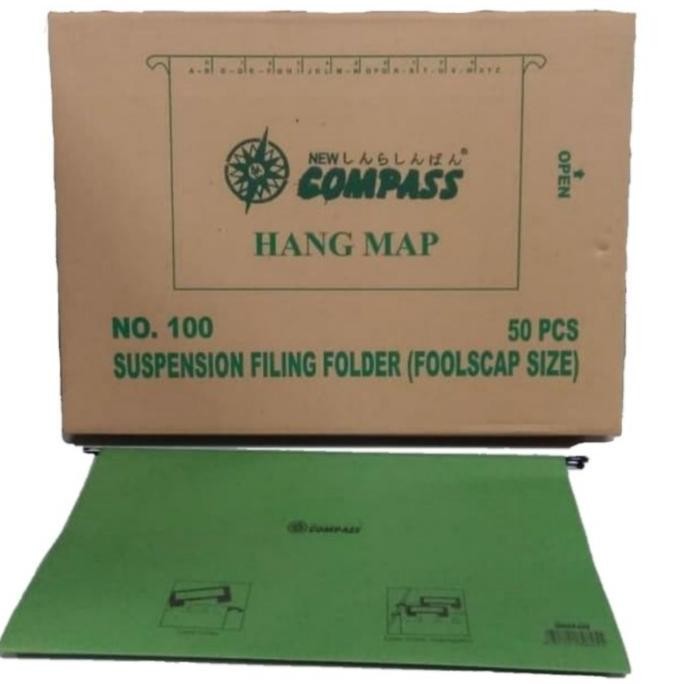 

Hangmap New Compass No 100 Suspension Filling Folder Map Isi 50 Pcs Co