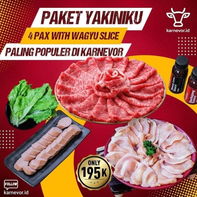 

(Allthebest) KARNEVOR PAKET YAKINIKU PORSI SUPER KENYANG 4 ORANG