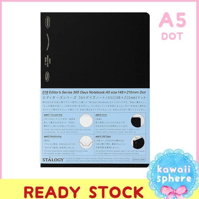 

Stalogy 365 Days Notebook | A5 Dot Grid | Stock Co