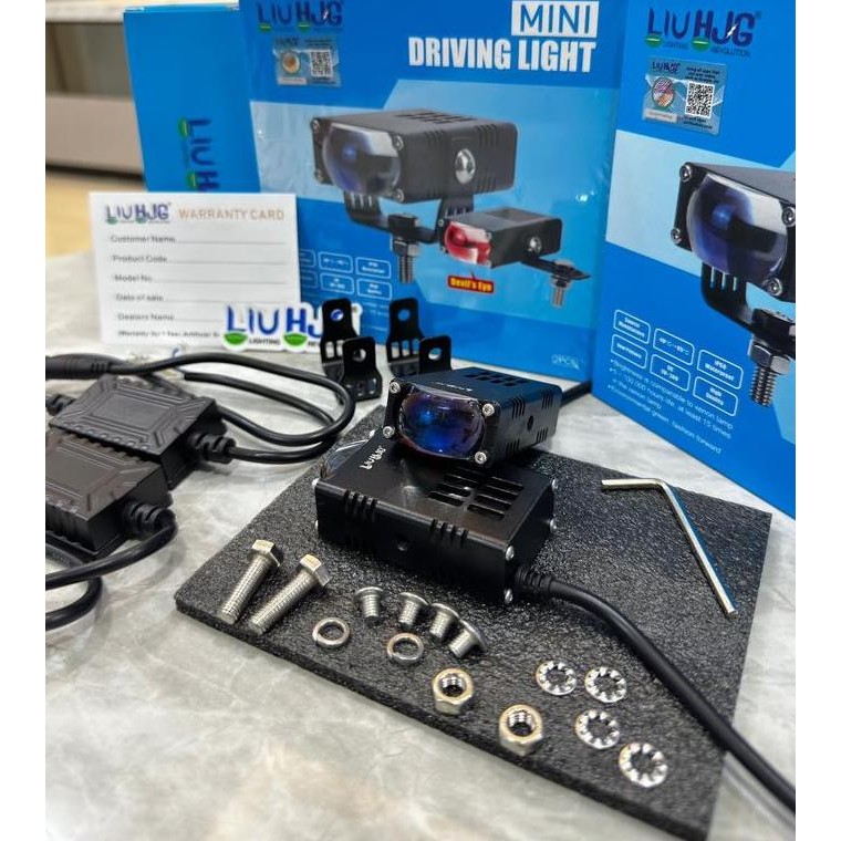 Original Lampu Tembak Merk Hjg Hj1 D2 Mini Slim Gr1 Sorot Led Laser Gun 25 Wattt 2 Warna Terdapat Ki