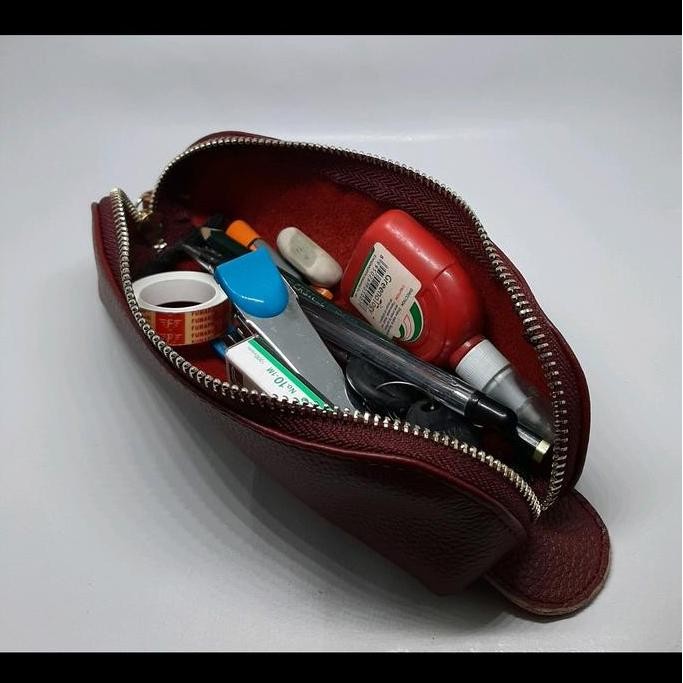 

Dompet Pensil Kulit Sapi Asli Unisex Co