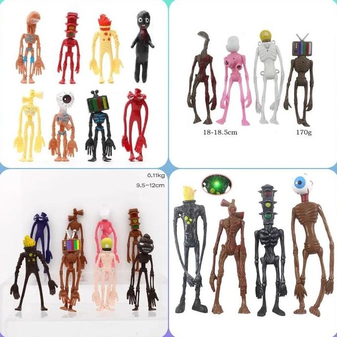 Mainan Anak SCP Siren Head, Toilet Head, Lamp Head