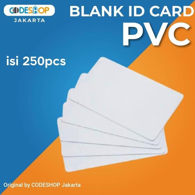 

Blank Card Untuk Id Card Bahan Pvc Ukuran Standart Isi 250 Co