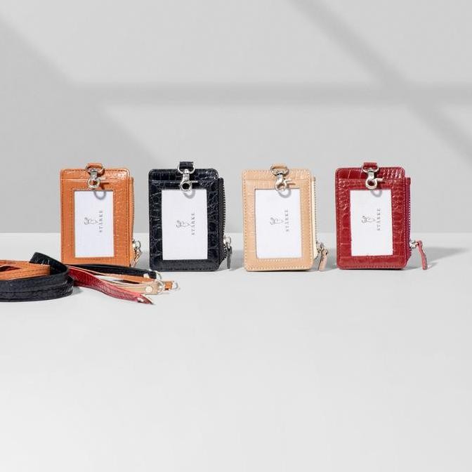 

Lanyard Motif Croco Id Card Holder Name Tag Kulit Asli Hustle Hog Ii Co