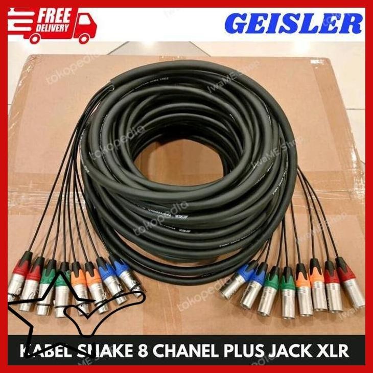 [IWS] KABEL SNAKE ISI 8 CHANNEL KABEL SNAKE 8CH KOMPLIT JACK XLR MALE FEMALE
