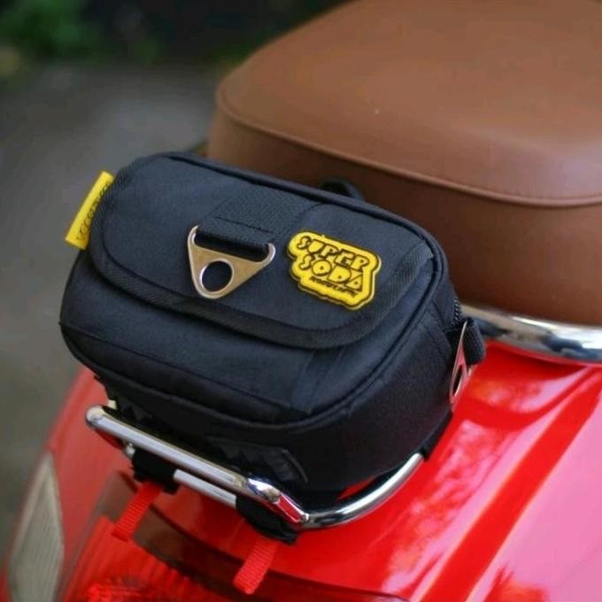 TERMURAH - TAS BEHEL BELAKANG MODERN VESPA WARNA HITAM