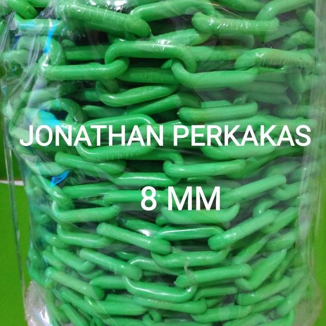 Rantai Plastik 8Mm/Roll Rantai Pvc 8Mm/Roll Rantai Pembatas 8Mm Co