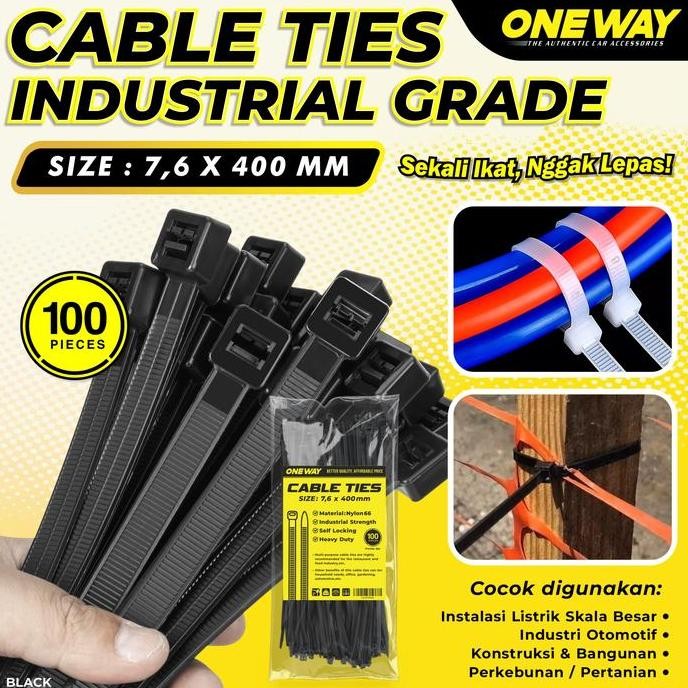 

Kabel Ties 7.6 X 400 Mm Cable Tie Nylon Ukuran 40 Cm Kabel Ties Pengikat Strap Co