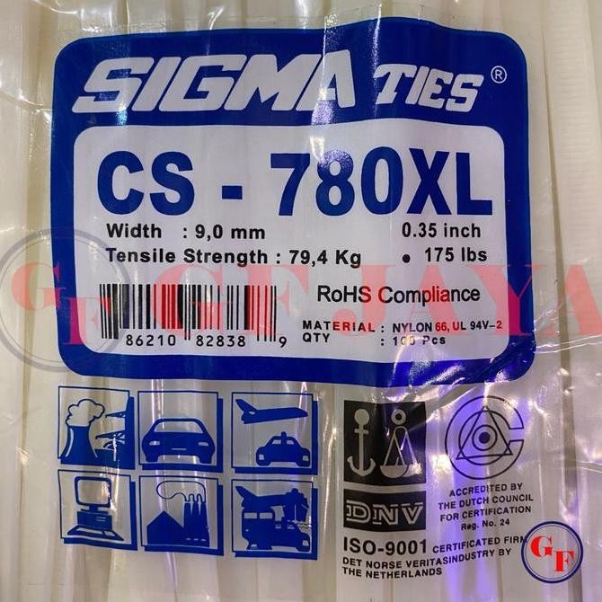 

Kabel Ties Sigma Cs 780Xl / 78Cm Putih Cs780Xl Cable Tie White 80 Cm Co
