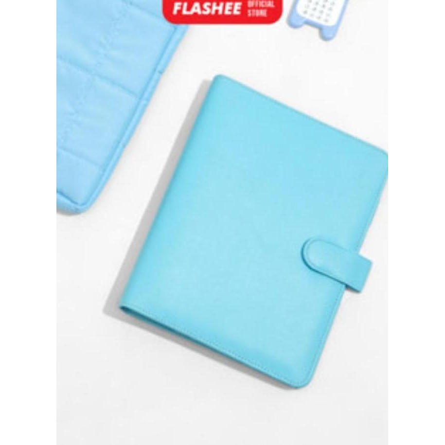 

Flashee Binder Hanna Polos B5 26 Ring Agenda Kulit Sintetis Biru Muda Co