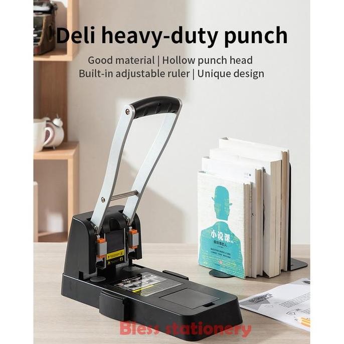 

Deli Heavy duty 2 hole punch Pembolong kertas 2 lubang Perforator