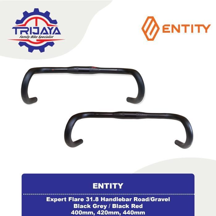 Entity Expert Flare Handlebar Road Gravel Stang Sepeda Balap Drop Bar Original Dan Terpercaya