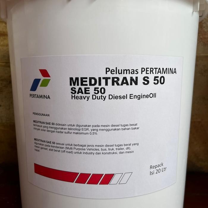 TERBARU Oli Mesin Diesel PERTAMINA MEDITRAN S50 pelumas sae 50