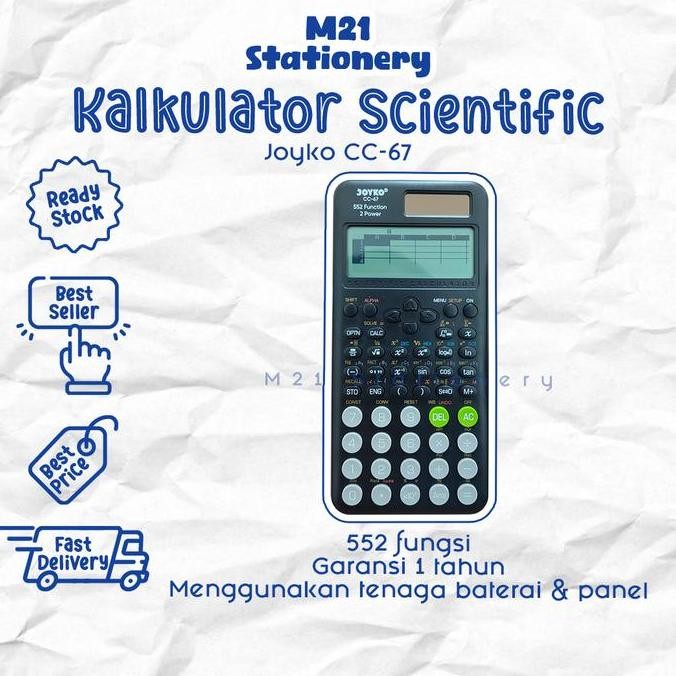 

Kalkulator Scientific Joyko Cc-67 / Calculator Cc67 Ilmiah Estetik Kalkulator Scientific Joyko Pastel Lucu Kalkulator Scientific Alat Tulis Sekolah Kantor Atk Kuliah Kampus / M21 Stationery Jogja Co