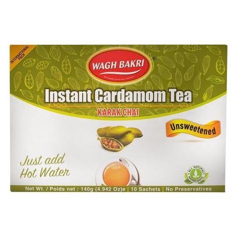 

*#*#*#] WAGH BAKRI INSTANT CARDAMOM TEA UNSWEETENED 140 GM