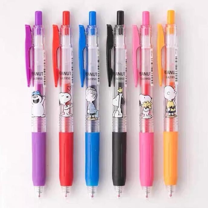 

TERBARU! Zebra Sarasa Peanuts Snoopy Gel Ink 0.5mm Pen Limited Edition