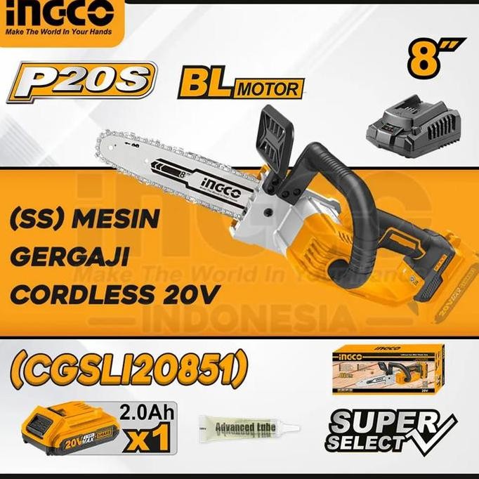 ;&;&;&;&] Mesin Gergaji Baterai Cordless Ingco 20V CGSLI20851
