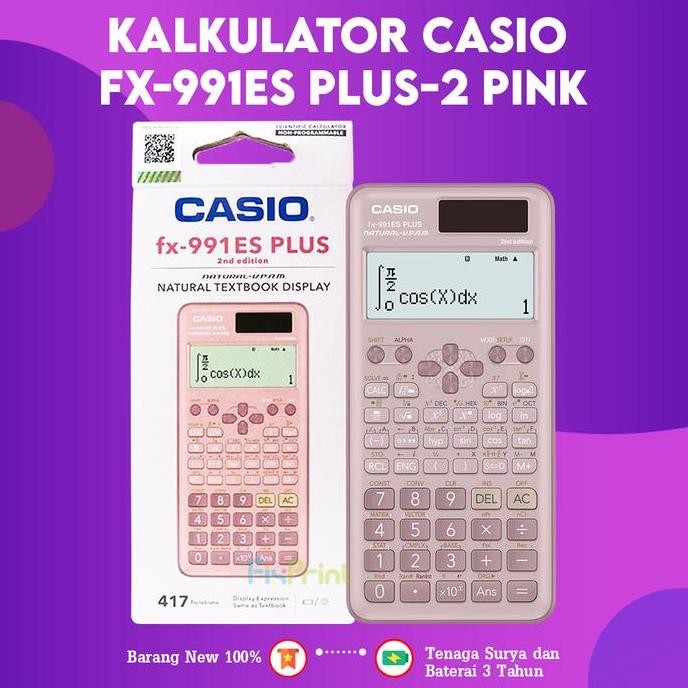 

Kalkulator Casio Fx-991Es Plus-2 Calculator Scientific Kalkulator Ilmiah Standar Original Pink Hitam Biru Co