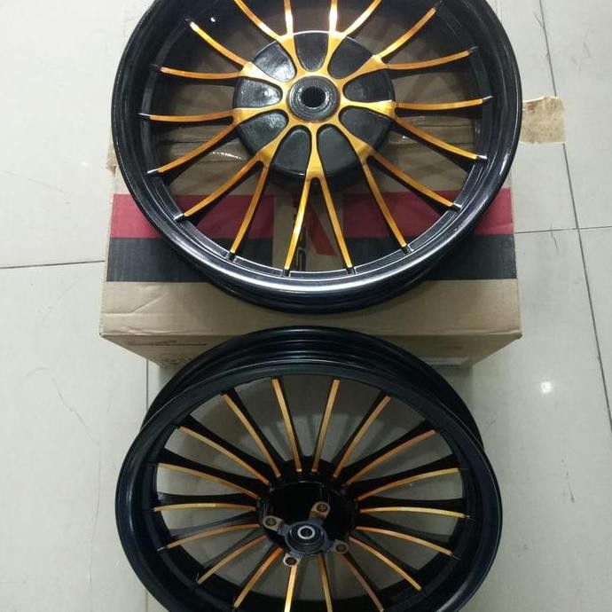 VELG ROSSI TAPAK LEBAR MOTOR YAMAHA XEON UKURAN 215/250 RING 14