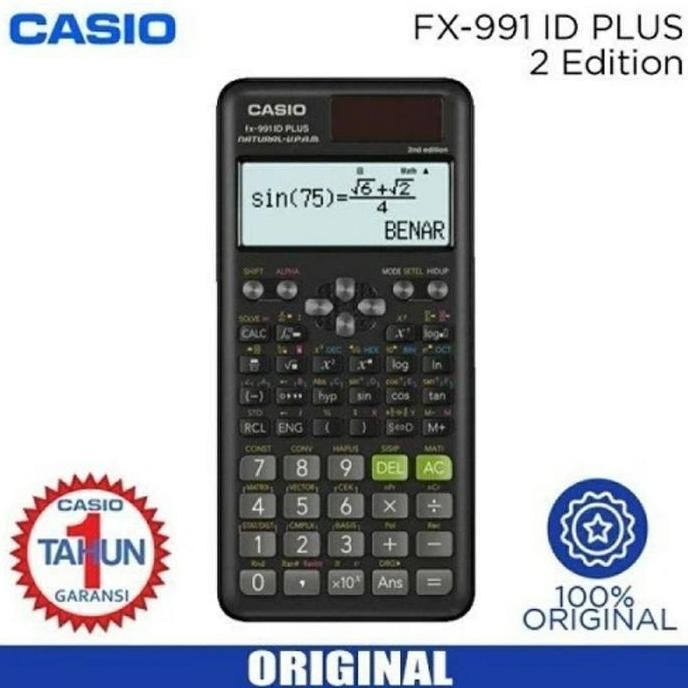 

Kalkulator Calculator Ilmiah Scientific Sekolah Casio Fx-991 Id Plus Co