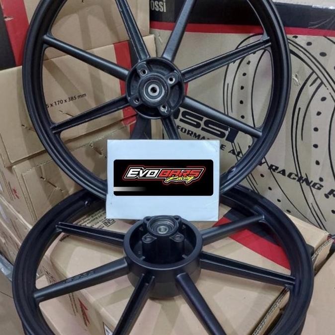 Velg Vrossi Zigen Swan Satria 2tak Lumba Double Disc Black White Gold