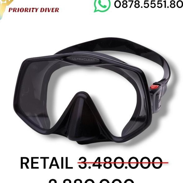 Atomic Frameless 2 Diving Mask Bla