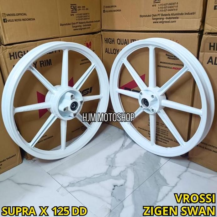VELG RACING SUPRA X 125 DOUBLE DISC - SUPRA X 125 DD PALANG 8 VROSSI ZIGEN SWAN