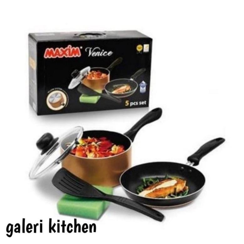 Panci set maxim venice set 5/5pcs,Alat Masak,Peralatan Masak Maxim