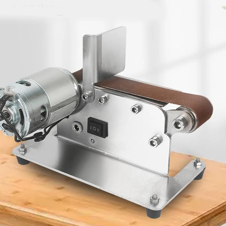 

Small Mini Electric Belt Machine Diy Polishing Machine Knife Sharpener Artifact Sharpener Knife Sharpener Grinding Machine