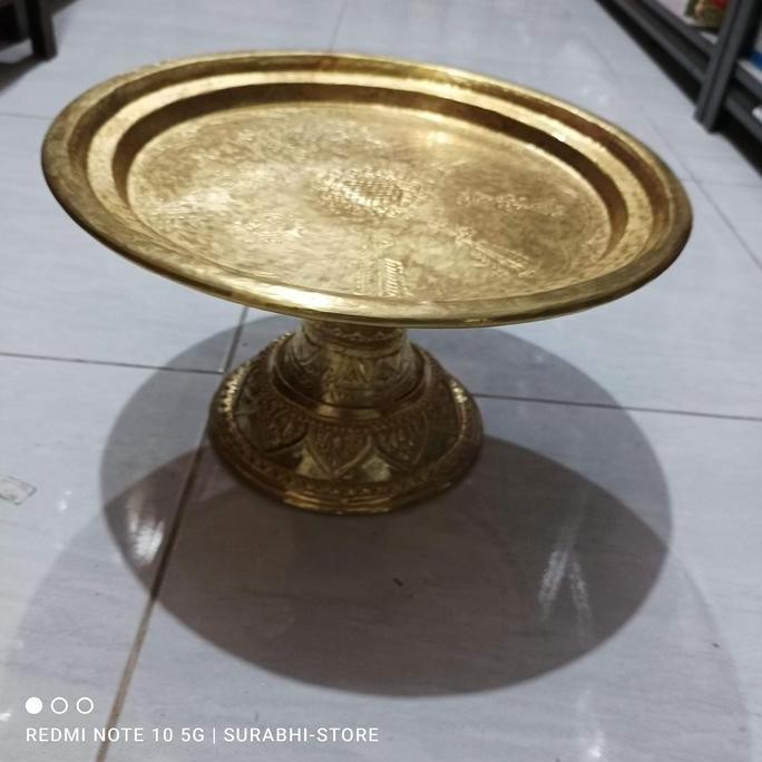 ] Dulang bahan kuningan ringan Besar 37 cm