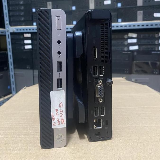 Mini Pc Hp Prodesk 400 G5 Core I3 Gen9 9100T Memory 16Gb Ssd 256Gb/Wifi New Stok