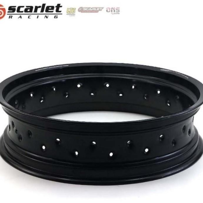 SCARLET RACING velg ring 17 425 32 36 hole MT shape SILVER BLACK