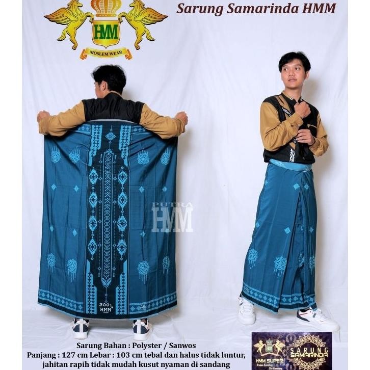 Sarung Samarinda Hmm Motif Hitam 2001
