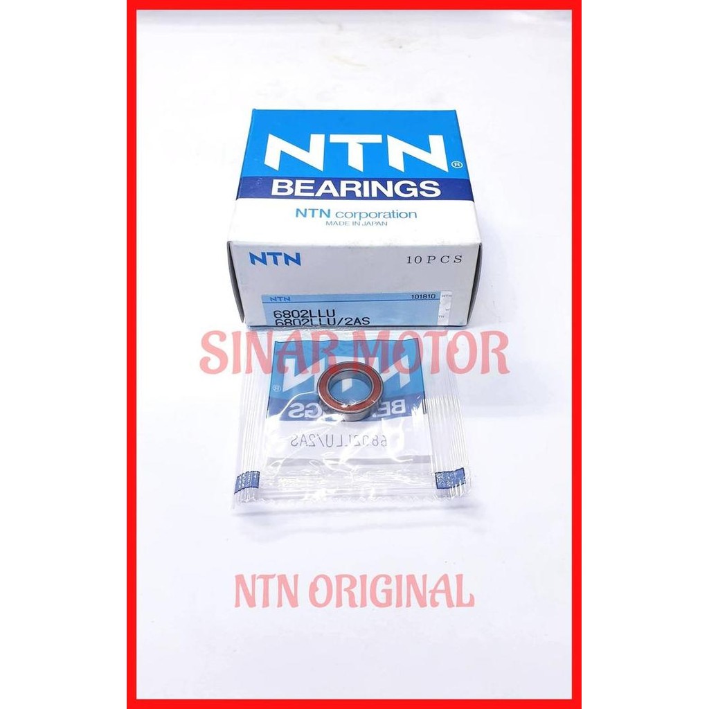 Ball bearing 6802 llu 6802 2rs ntn