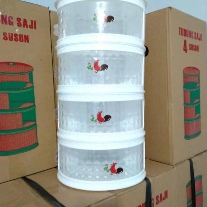 tudung saji 4 susun diamond ayam jago E88