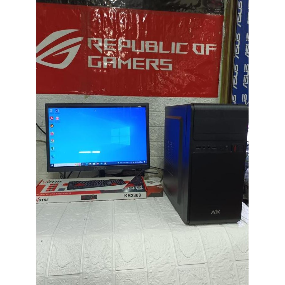 Pc Rakitan Intel Core I3 Full Set Siap Pakai New Stok