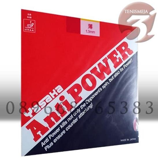 TERBARU - Rubber/Karet tenis meja Yasaka ANTI POWER