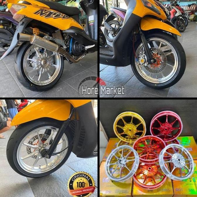 VELG DELKEVIC DND PALANG 8 MIO SPORTY SOUL / MIO M3 Z GT XEON / VARIO 125 150 / BEAT / SCOOPY / VARI