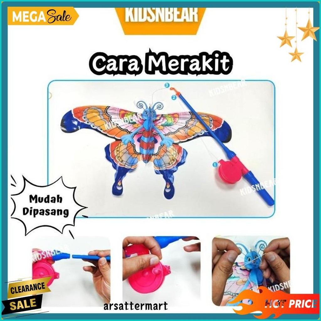 Layang Layang - Layangan Besar - Layangan Burung - Layangan Pancing - [Kidsnbear] - Plastik Layangan