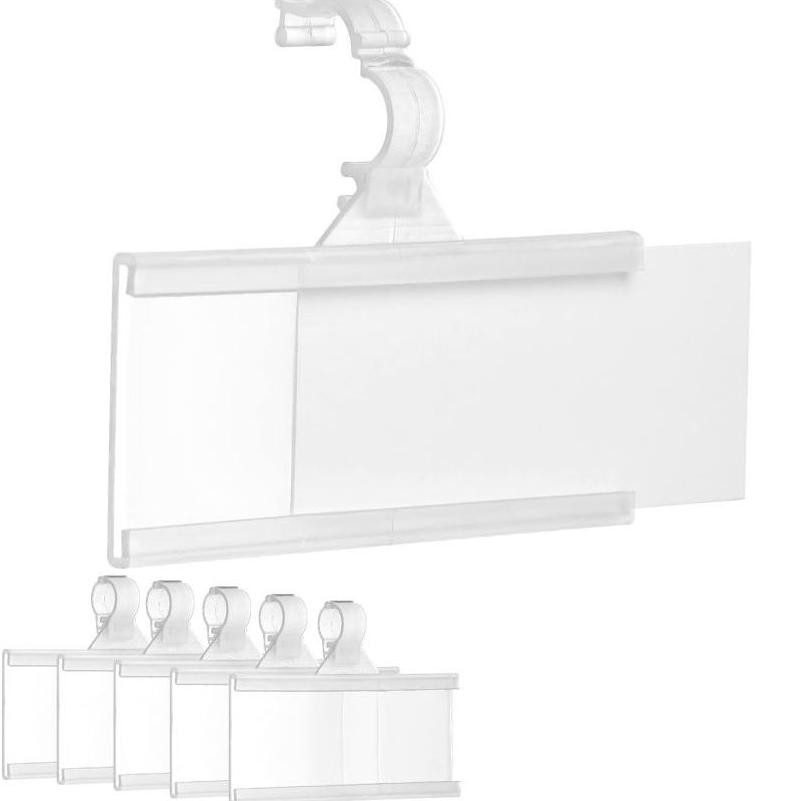 

Premium 20pcs Label Harga Price Tag Holder PVC Price Tag Card Price Tag Holder With Lock High Quality