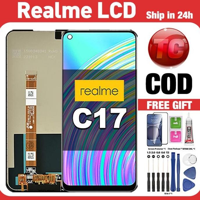 TERLARIS - Original Lcd Realme C17 fullset ori asli Layar hp touchscreen Sentuh Versi Tinggi COD