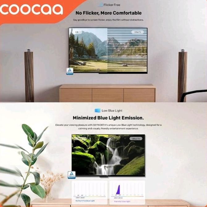TERMURAH - COOCAA New Google TV 50Y65 55Y65 Smart 4K UHD Dolby 43 / 50 / 55 / 65 inch 43Y65 65Y65