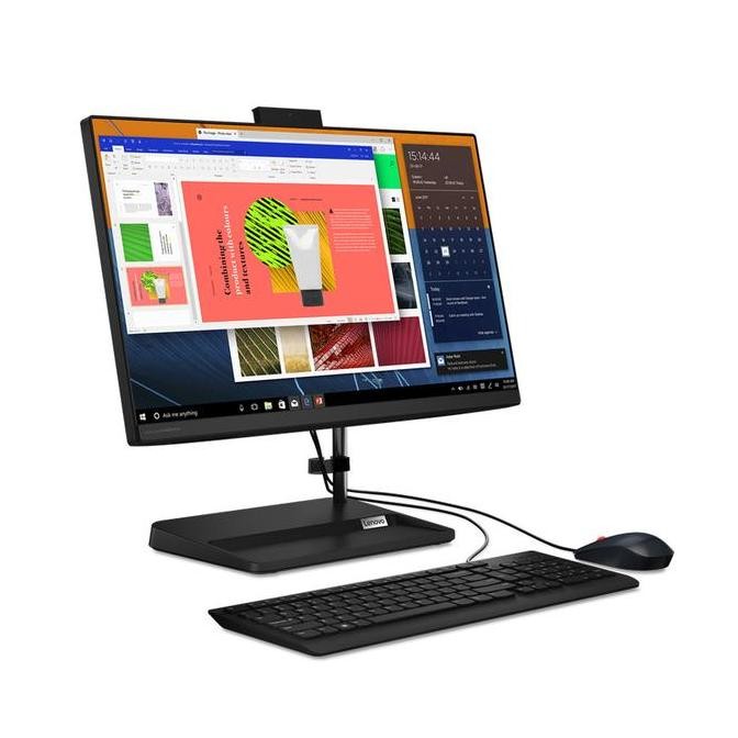 Pc Lenovo Aio 3 F0G600Abid (Black) Amd3050U 8Gb Ssd512Gb Dos New Stok
