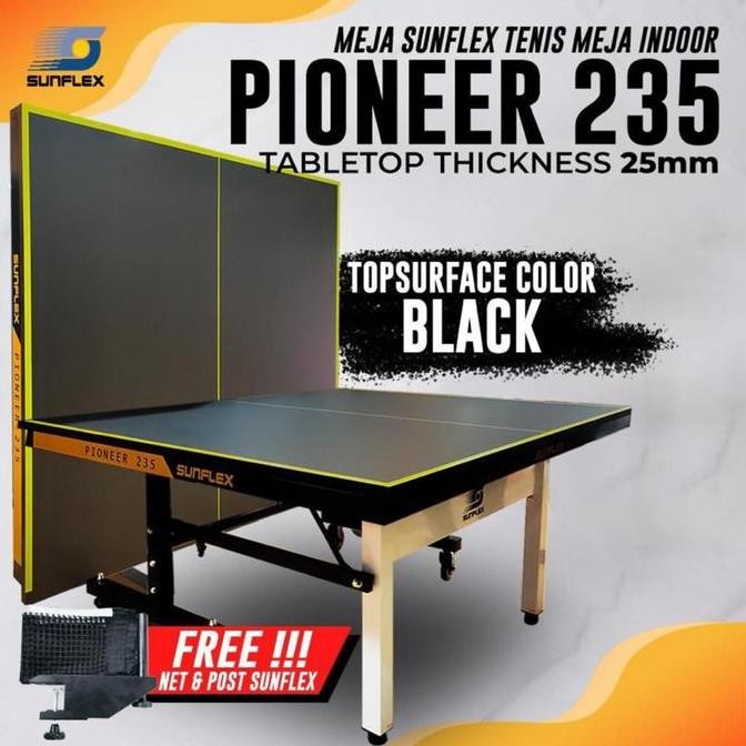 NEW Tenis Table Meja Pingpong SUNFLEX Pioneer 235 MDF 25mm Origin