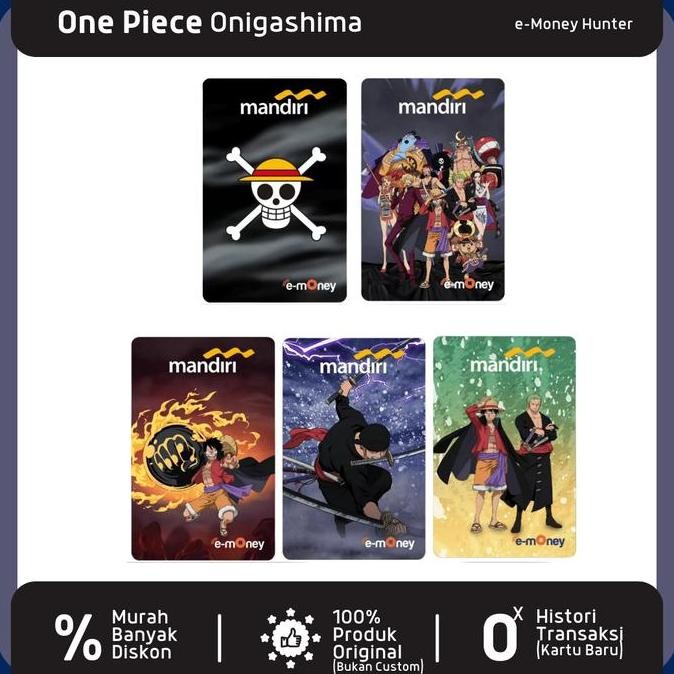 restock  e-Money One Piece Limited Edition eToll eMoney Mandiri OnePiece NFC Kartu Uang Elektronik C