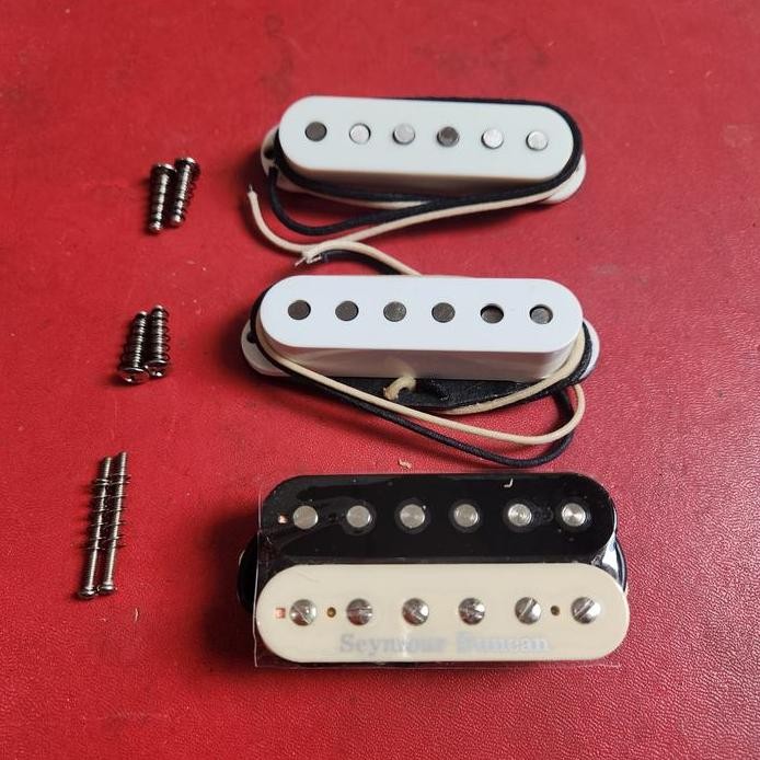restock  Pickup SEYMOUR DUNCAN TB-4 JB ZEBRA TREMBUCKER + SSL-1 WHITE