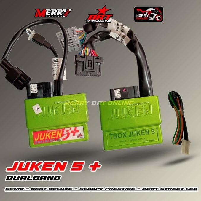 Ecu BRT Juken 5 Plus dan TBOX Genio Scoopy Deluxe Beat LED Street 2020 Dualband Racing Turbo