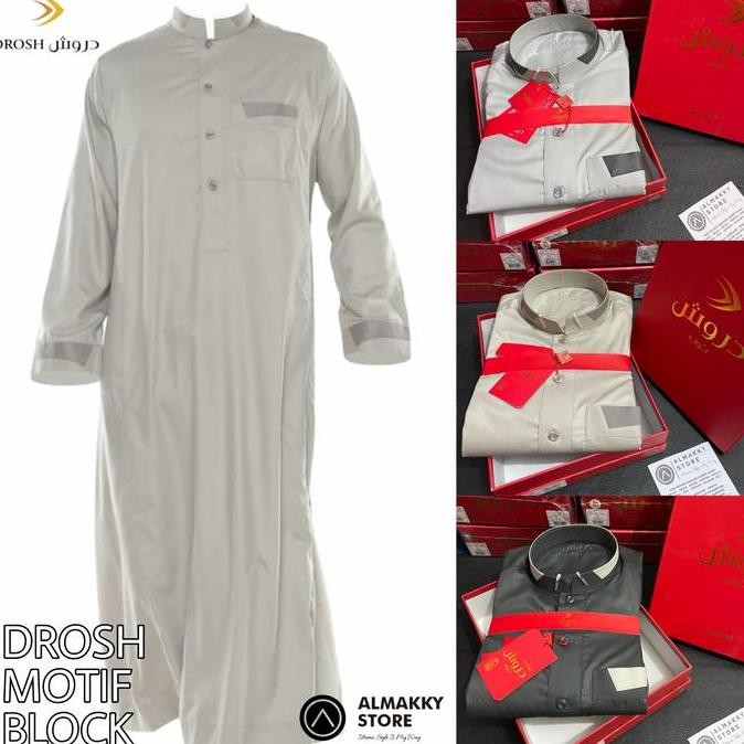 baru  DROSH ALL VARIAN - Jubah Gamis Pria Premium Drosh Aseel Daffah Rethobe