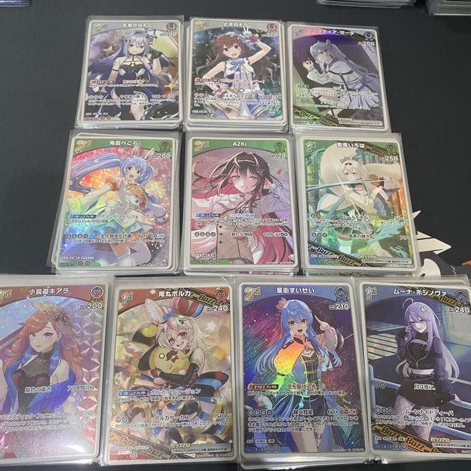 Kartu Hololive OCG hBP01 Blooming Radiance RR Holo Foil - 1st / 2nd / Buzz - Amane Kanata / Tokino S