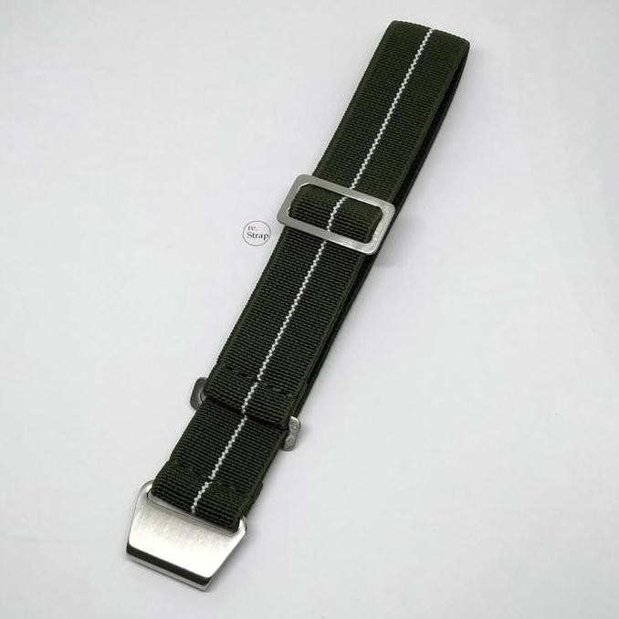 baru Tali Jam MN Strap Nato - Green White Centerline Mn-05